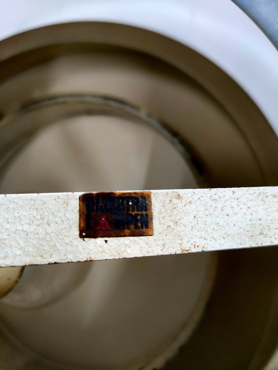 Image 1 of Lampada a sospensione ad anello Dijkstra vintage anni '60/'70, in condizioni da mercatino dell'usato.