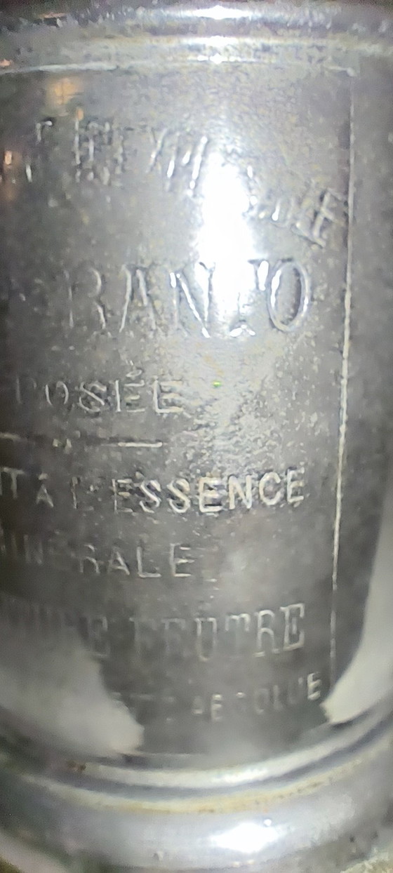 Antique Mineral Essence Table Lamp "L'Espérance" – Glass, Metal (photo 7 of 11)