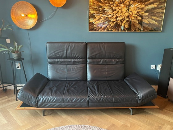 Image 1 of Sofá Hülsta HS.420 de cuero negro