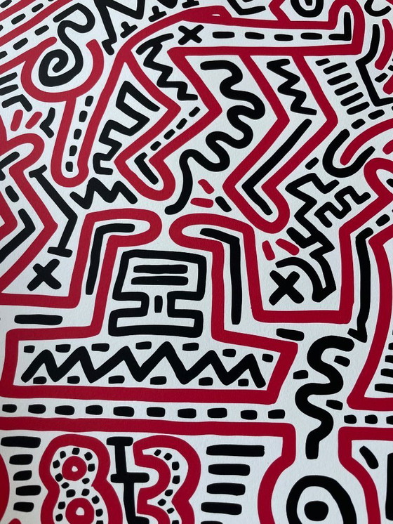 Image 1 of Keith Haring after (1958-1990), Fun Gallery Exibition, 1983, copyright Keith Haring Foundation, Licensed by Artestar New York.
