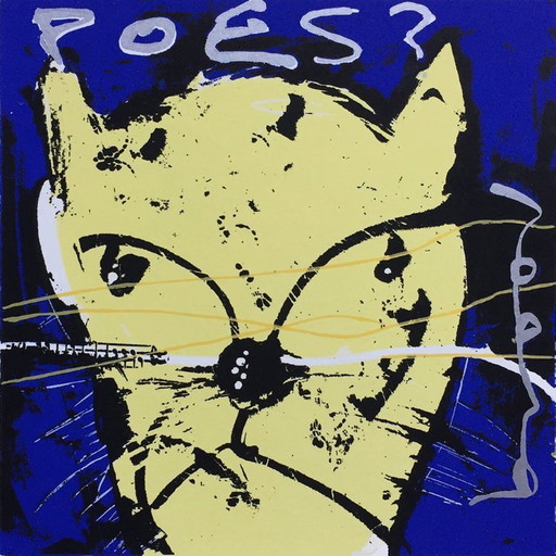 Herman Brood--Kleurenzeefdruk   Poes