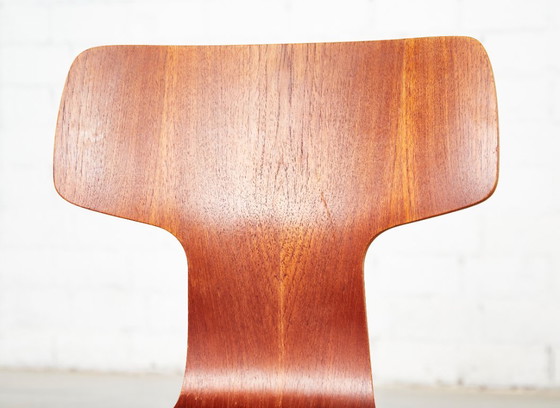 Arne Jacobsen 3103 Hammer Chair voor Fritz Hansen | Set van vier – Eetkamerstoelen, Wood (photo 18 of 20)