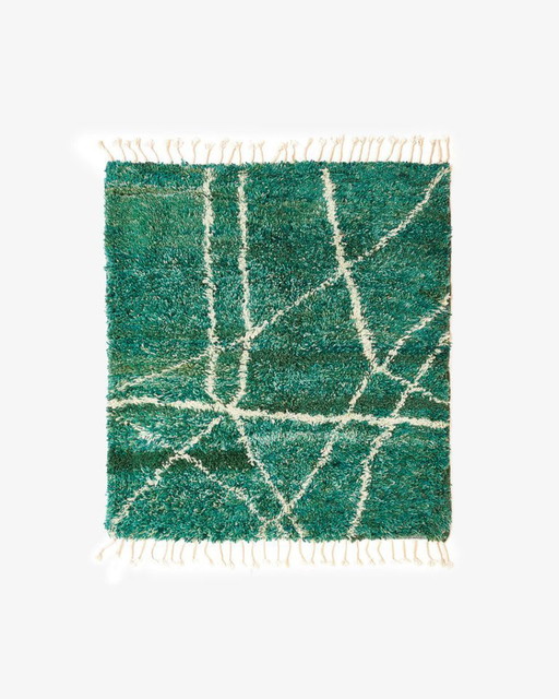 Marokkanischer Teppich grün 200cmx250cm