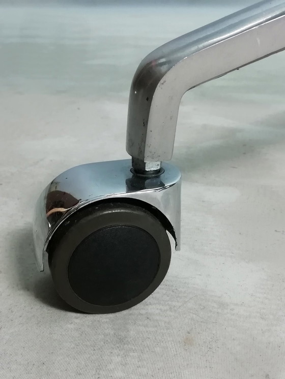 Image 1 of Sedia da ufficio in pelle Kill FK67 Icone 1967 Fabricius Kastholm Tulip a 3 gambe Knoll