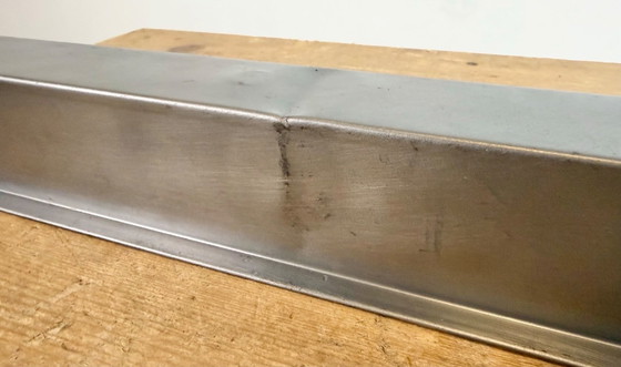 Image 1 of Industriële, gepolijste hanglamp met buisvormige armatuur, jaren 70