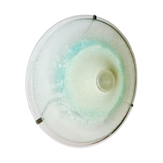 Image 1 of Lampada da parete vintage soffiata a mano, anni '80