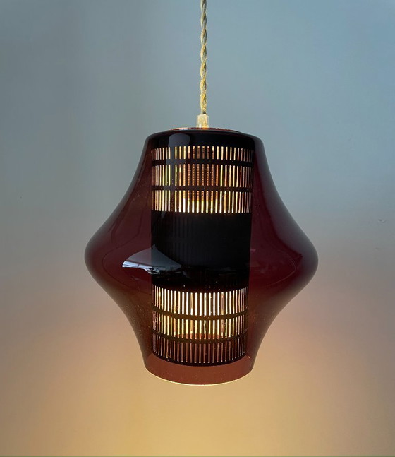 Image 1 of Philips lampada a sospensione in vetro vintage serie NX