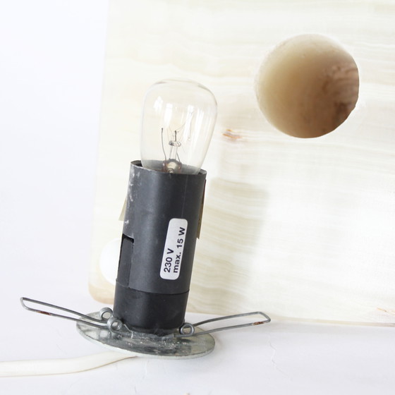 Image 1 of Vintage onyx piramide lamp