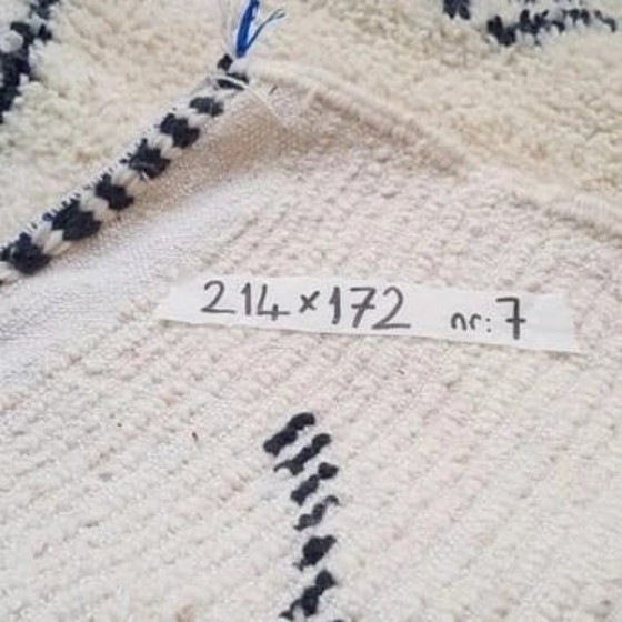 Image 1 of Handgeknoopt Berber tapijt wol 214x172cm