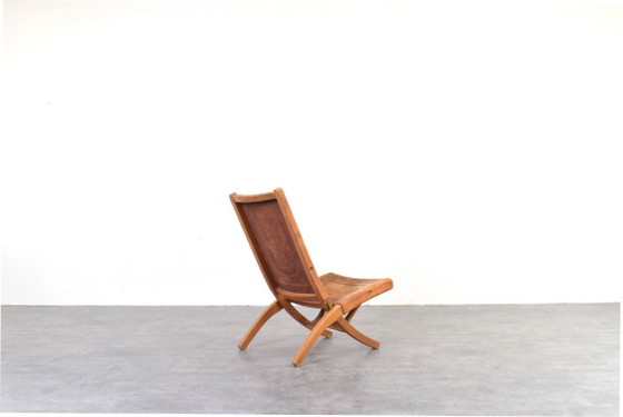 Image 1 of Sedia pieghevole di Ángel Pazmiño per Muebles de Estilo, anni '60.