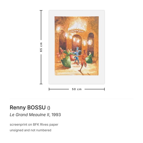 Image 1 of Renny BOSSU Le Grand Meaulne II Siebdruck 1993
