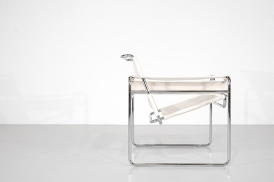 Image 1 of B3 Wassily" armchair fabric by Marcel Breuer for Bononia, Italy 1925.