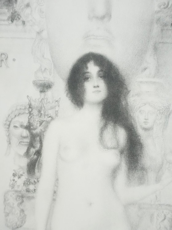 Gustav Klimt: De allegorie van de beeldhouwkunst, gesigneerde lithografie – Litho's & Zeefdrukken, Paper (photo 6 of 15)