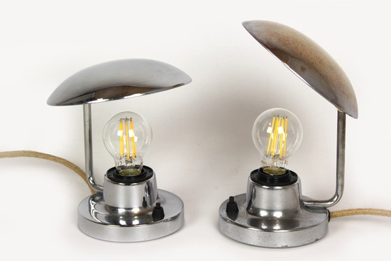 Image 1 of 2x Napako Chrome Table Lamps