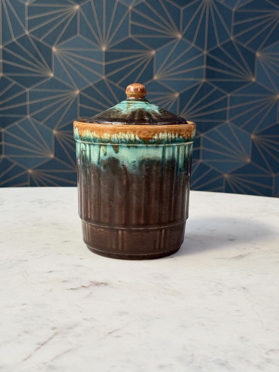 Image 1 of Thulin Art Déco Barattolo con coperchio / Portagioie Belgio, ca. 1930