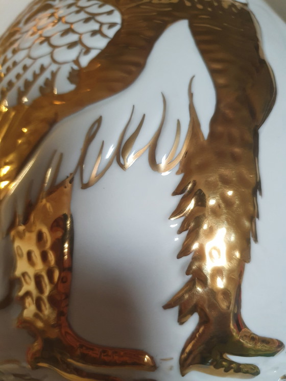 Capodimonte porseleinen tafellamp van Armando Cecchi – 24k goud – Tafellampen, Porcelain (photo 8 of 13)