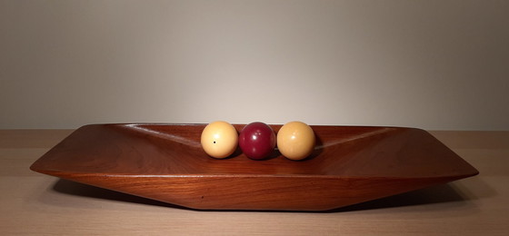 Image 1 of Cuenco de teca de Suecia, años 70