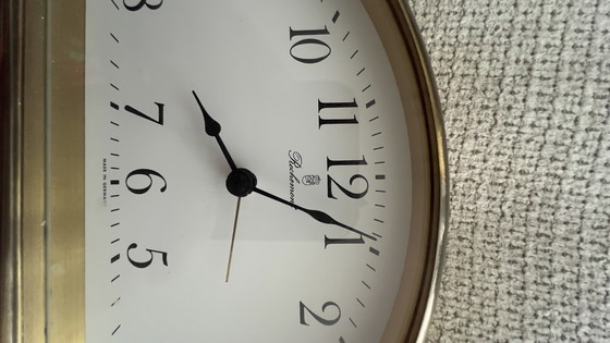 Image 1 of Vintage Rochemont messing bureauklok uit het midden van de vorige eeuw