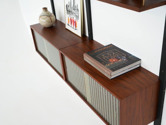 Image 1 of Teakhouten wandrek, Deens design, jaren 60, gemaakt in Denemarken.