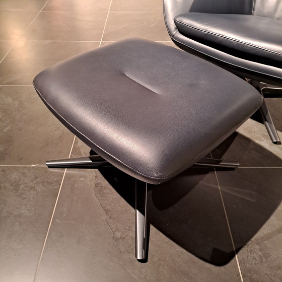 Image 1 of Leolux Caruzzo armchair, pouf and pillow