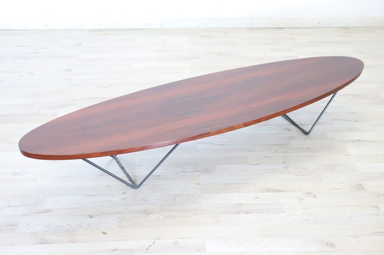 Image 1 of Oval Long Coffee Table, Italian Design 1960s