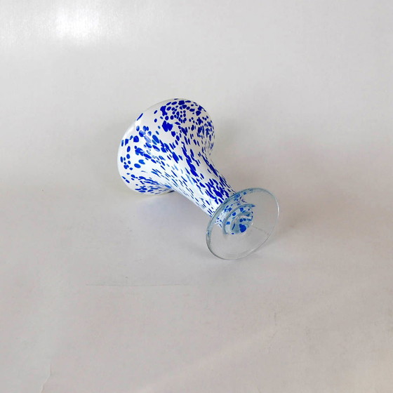 Image 1 of Vase Chalice model with blue dots 1989