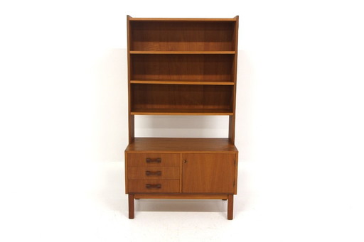 Bibliothèque scandinave en teck, Suède, 1960