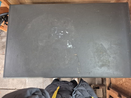 Gispen Desk, rvs, Blue (photo 3 of 5)