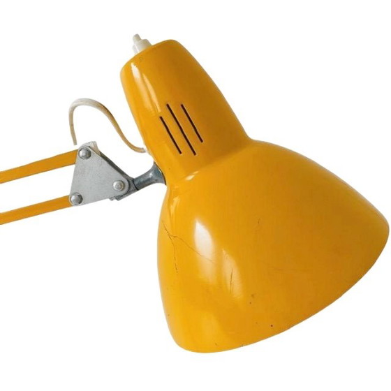 Image 1 of Lampe à ciseaux vintage ocre jaune avec support 1960s