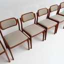 Lot de 6 chaises design danoises de Johannes Andersen pour Uldum, années 1960