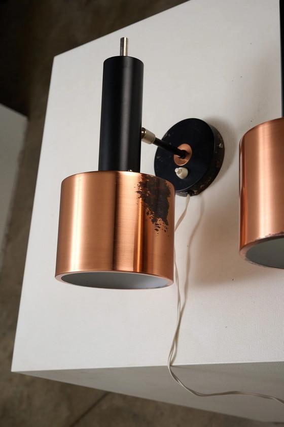 Copper and Black Metal Wall Sconce, Scandinavia – Wall lights, Scandinavian (photo 11 of 12)