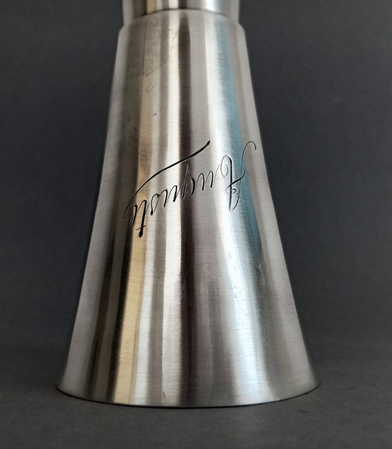 Image 1 of Vase Art déco argenté d'Eduard Hartmann Metallwarenfabrik Munich, années 1920, très rare