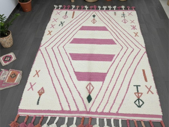 Image 1 of Tapis Beni Ouarain en authentieke laine 250cmx150cm