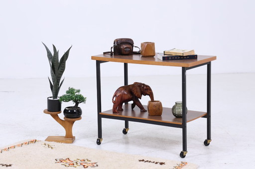 Vintage serving trolley from the 60s | Mid - Century table telephone table side table retro #05-25