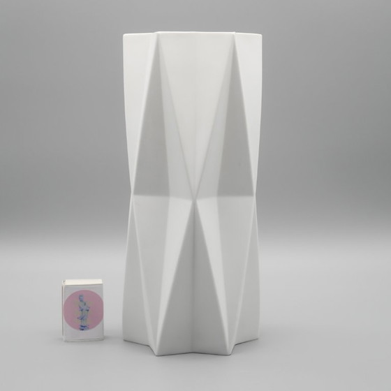 Image 1 of Heinrich Fuchs ARCHAIS Seltene H28cm Op-Art Biskuitporzellanvase Hutschenreuther