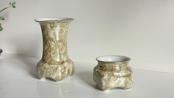 Image 1 of Karolina-Porzellanvasen, Polen, 1970er/80er Jahre