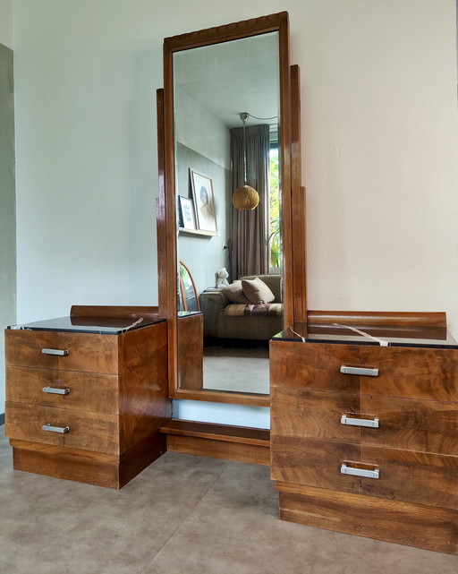 Zeldzame Art Deco - Nouveau kaptafel