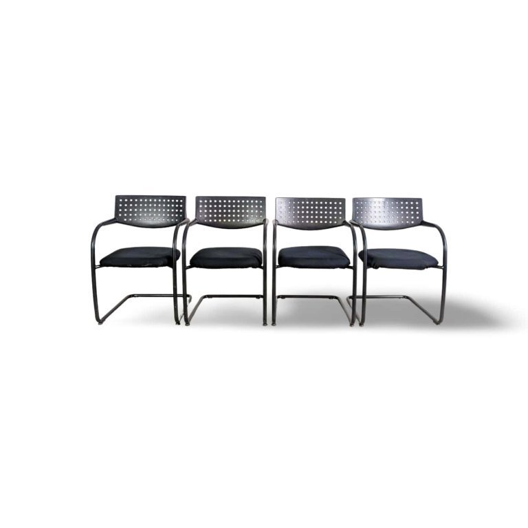 Set of 4 Vitra Visavis chairs, design cantilever armchairs | €583 | Whoppah