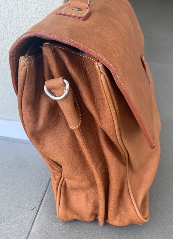 Image 1 of aktentas Dell'Ga Italia - zacht leer