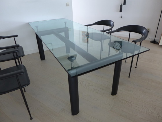 Cassina Le Corbusier LC6 Dining Table/Conference Table – Glass, polished steel (photo 6 of 6)
