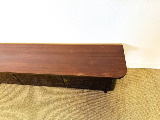 Image 1 of Vintage varnished low sideboard, 1960