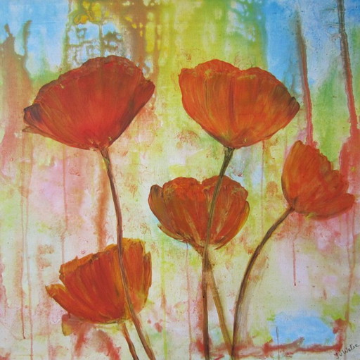 Poppy painting