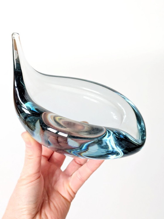 Image 1 of Bol en verre Holmegaard AKVA du milieu du siècle par Per Lütken signé