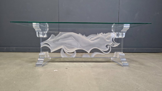 Image 1 of Acrylic coffee table by Fabian Art, 1980s