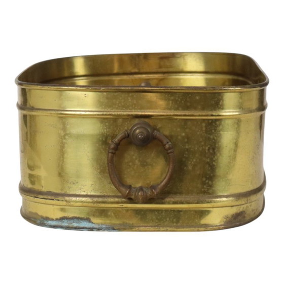 Grande fioriera ovale in ottone, vintage, XL, vaso portaoggetti 41 cm – Vasi per piante, Brass (photo 6 of 15)