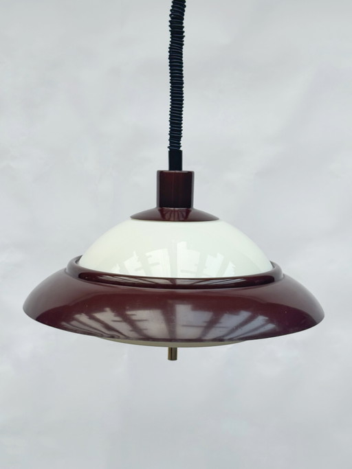 Suspension vintage Dijkstra en forme d'OVNI | Style moderne du milieu du siècle | Ère spatiale | Années 1970