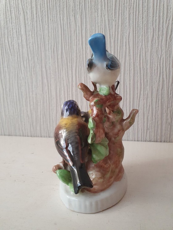 Statuetta in porcellana – 3 Cinciallegre – Gerold Porzellan Bavaria – Oggetti decorativi, Porcelain (photo 3 of 13)