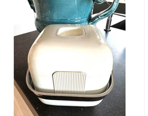 Image 1 of Guzzini Vintage Retro Ice Cube Bucket Off White