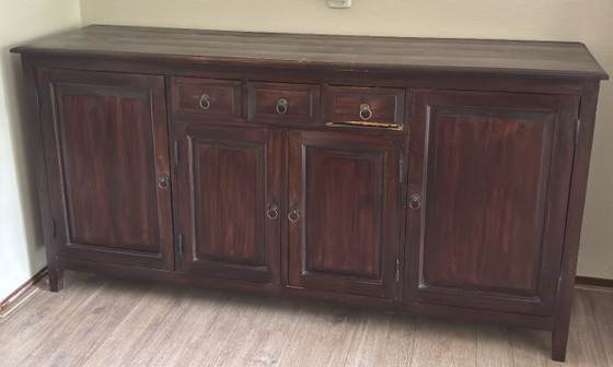 Credenza in legno massello marrone scuro – Credenze, Wood (photo 5 of 10)