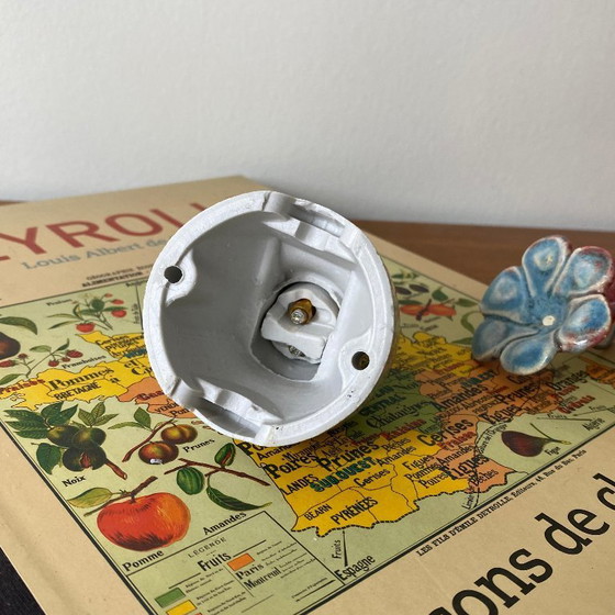 Image 1 of Aplique de pared oblicuo antiguo en cerámica de porcelana